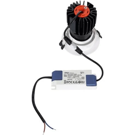 Downlight LED w II klasie ochronności