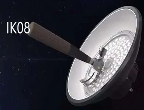 Przykład deklaracji IK08 dla oprawy LED high bay UFO