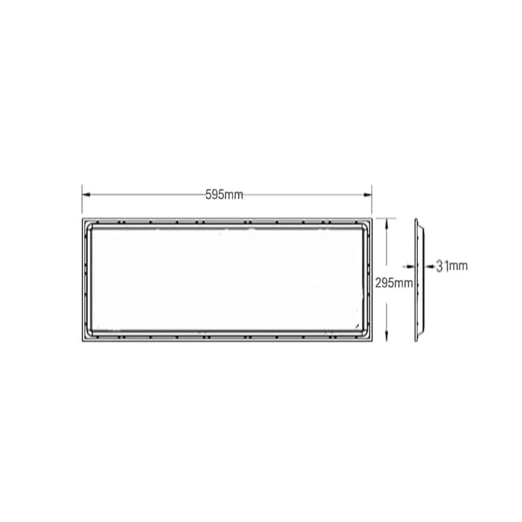 Płaski panel LED 600 × 300