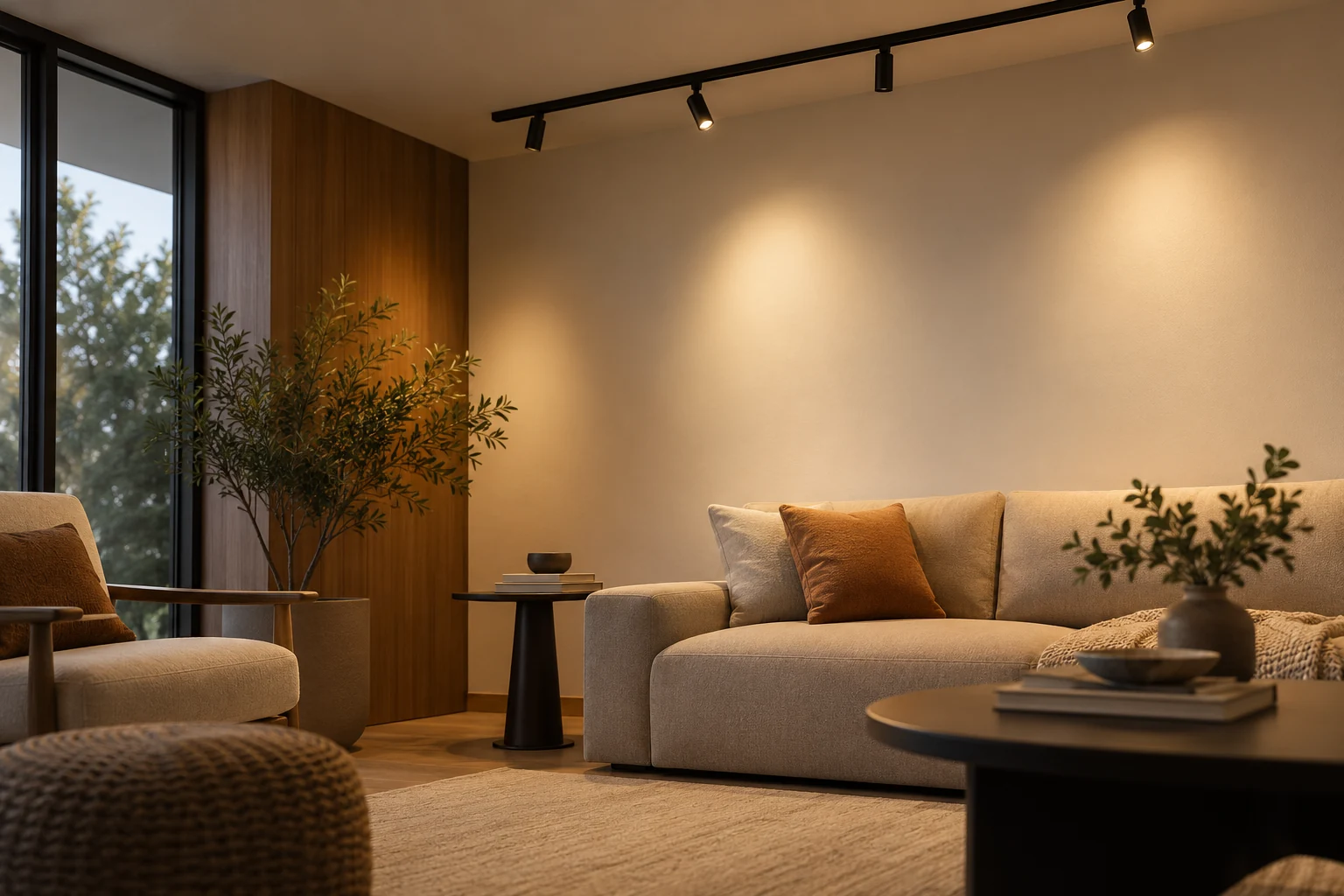 living room magnetic led track accent lighting