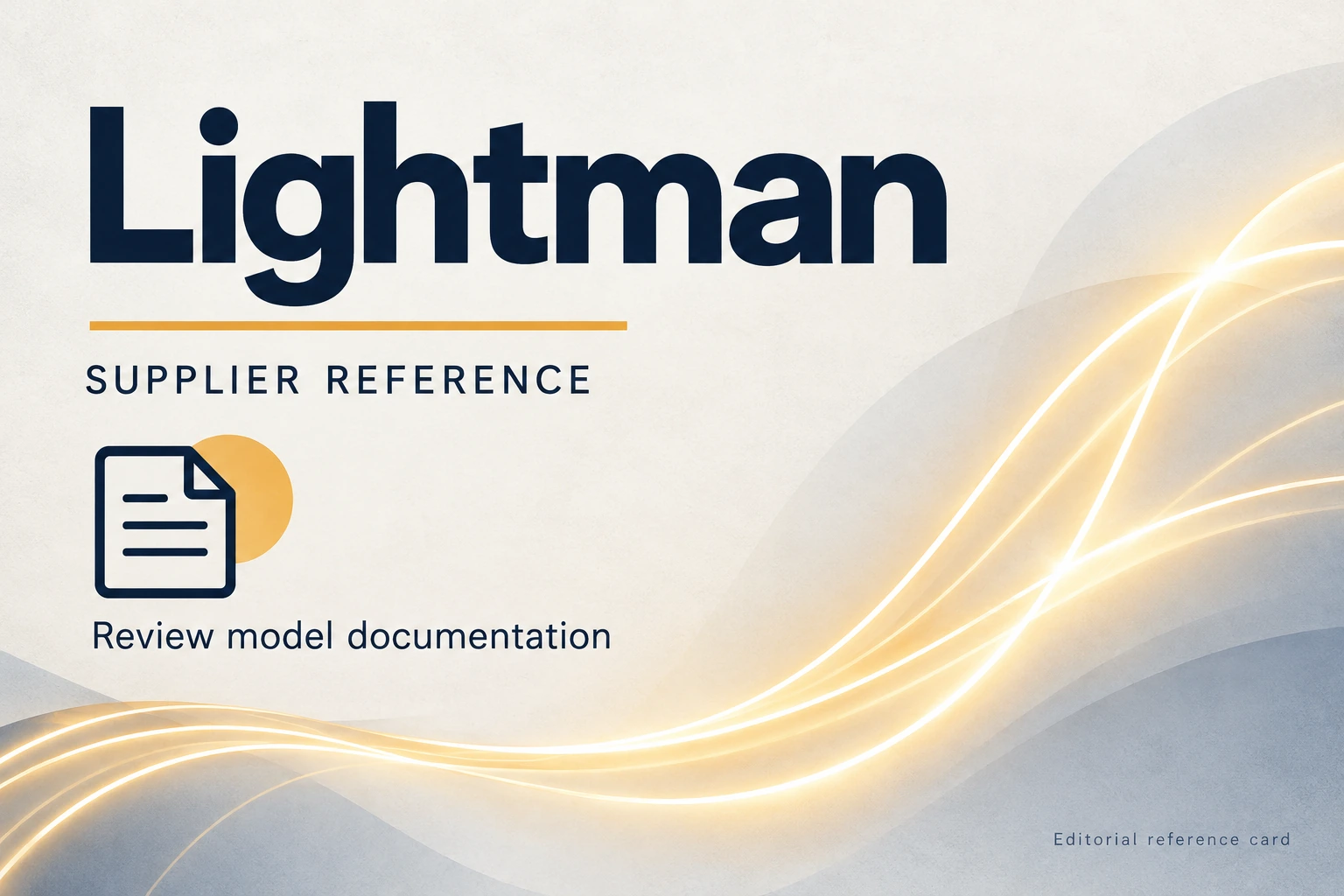 visual identification of lightman in a supplier directory